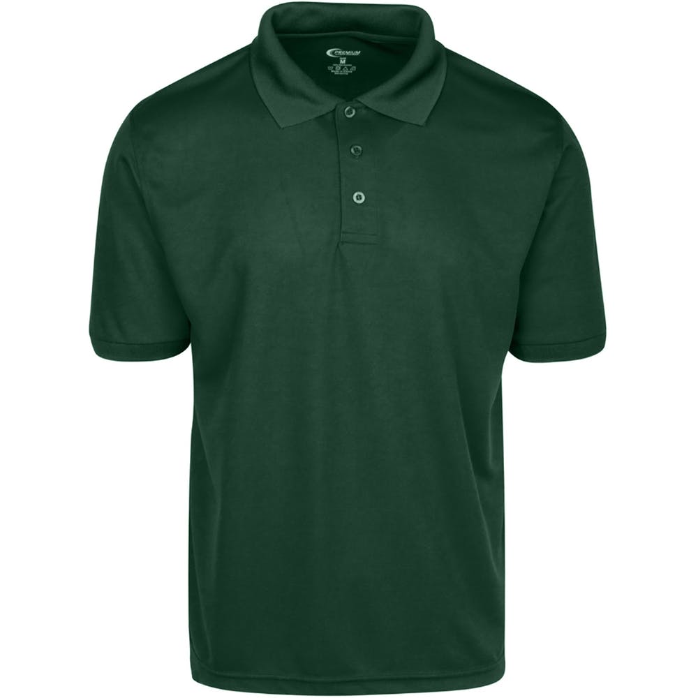 Men's Polo Shirts - Hunter Green Small Moisture Wicking 2