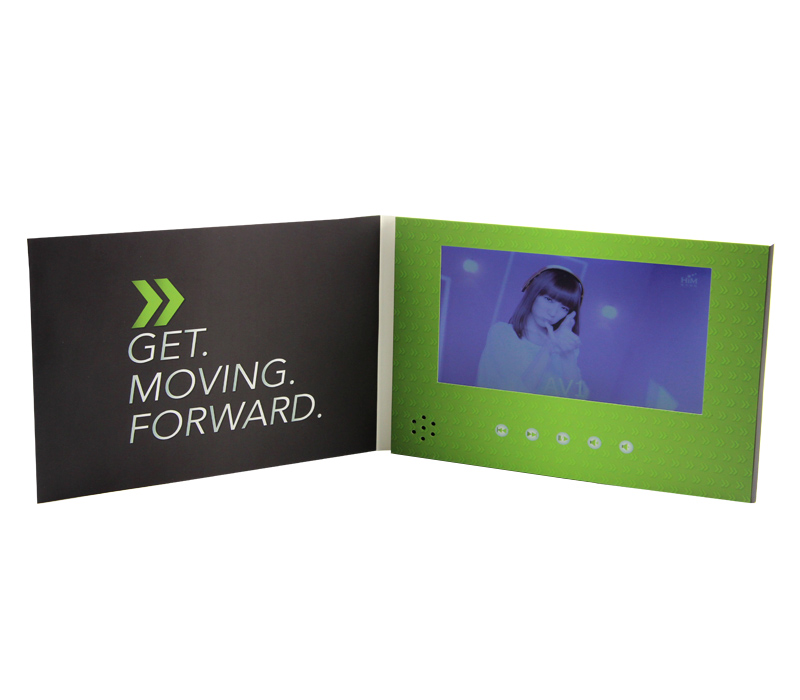 7 inch LCD A5 Size Bi-fold Video Brochure 3