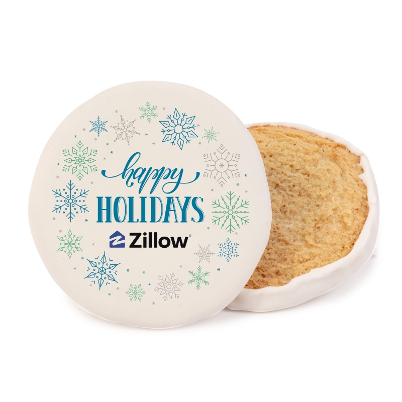 3" Iced Full Color Vanilla Cookie- Circle 6