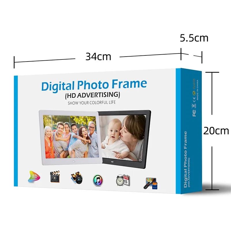 10.1 Inch USB Digital Picture Frame with Remote 3