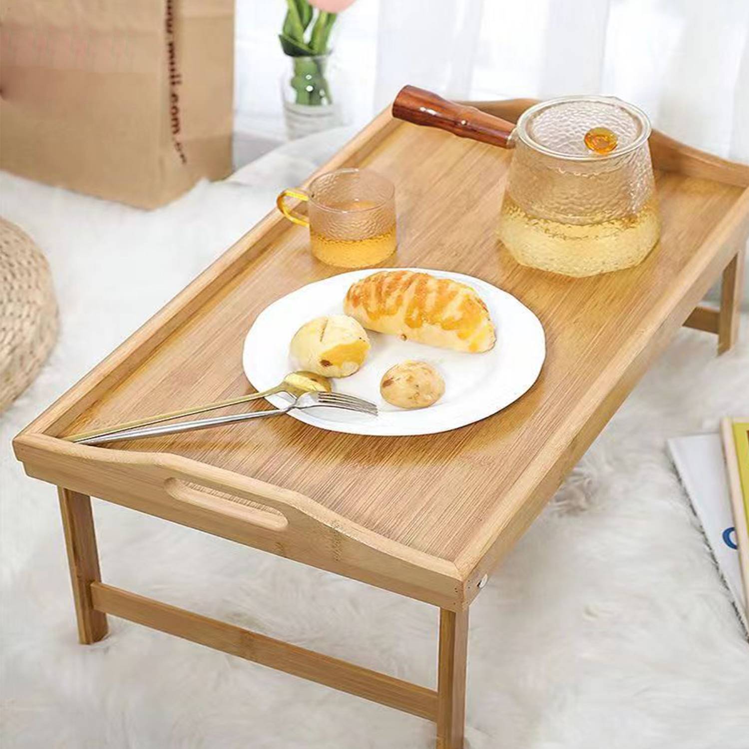 Wooden Multifunctional Mini Home Folding Table 7