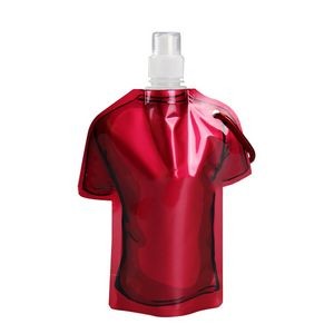 T Shirt Water Bag With Carabiner 500ml 8