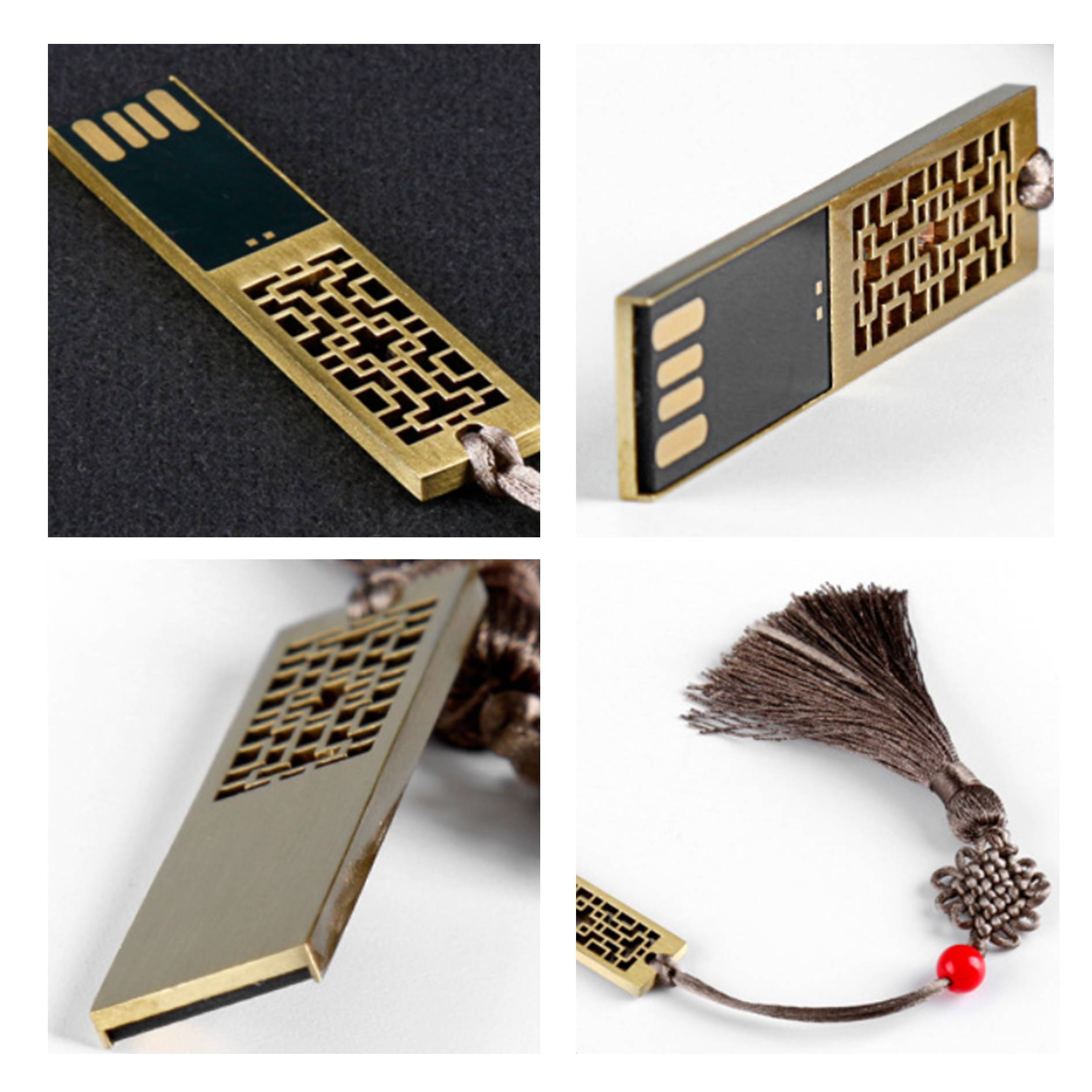 Retro Journal With Pen And Flash Drive Gift Set 2