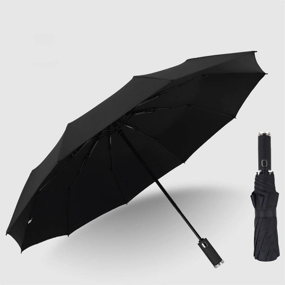 Large Windproof Reverse Rain Umbrellas With Flashlight 6