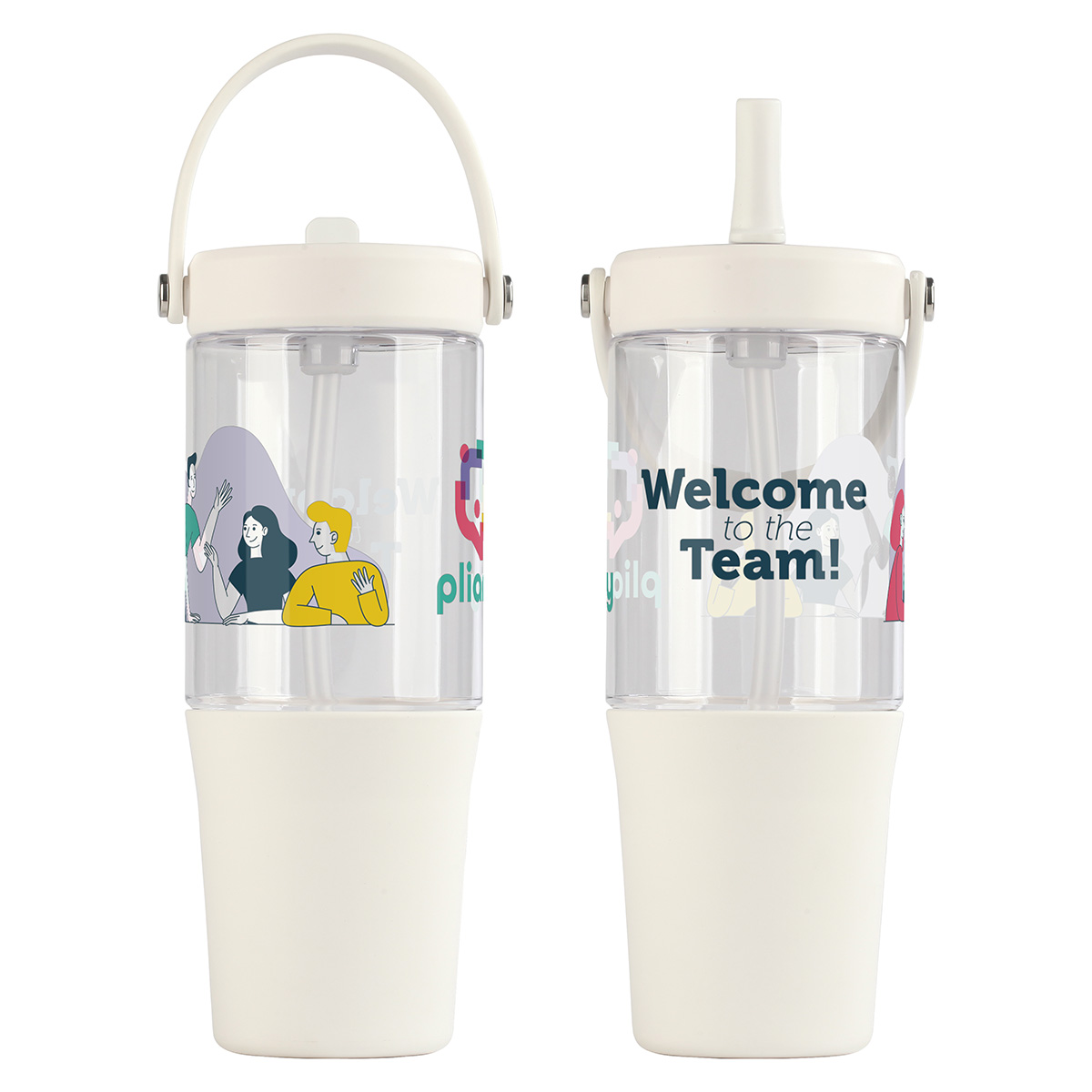 Harbor 40 oz Recycled Tumbler with Straw 2