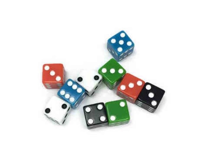 Plastic Event Dice with One Custom Side 2