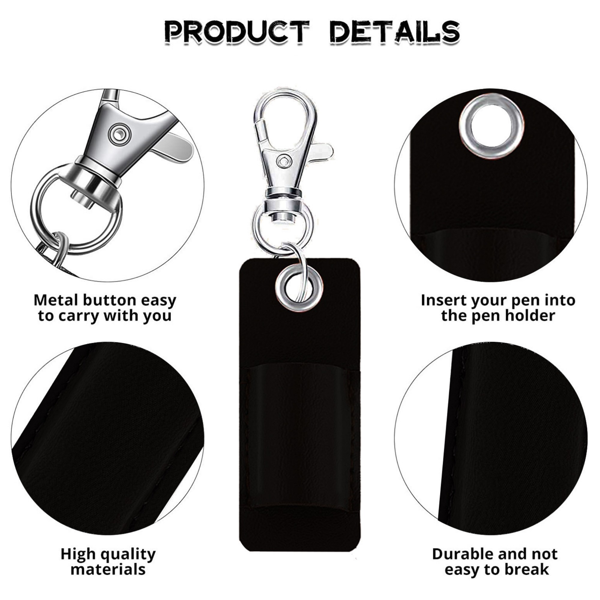 Portable PU Leather Pen Sleeve 3