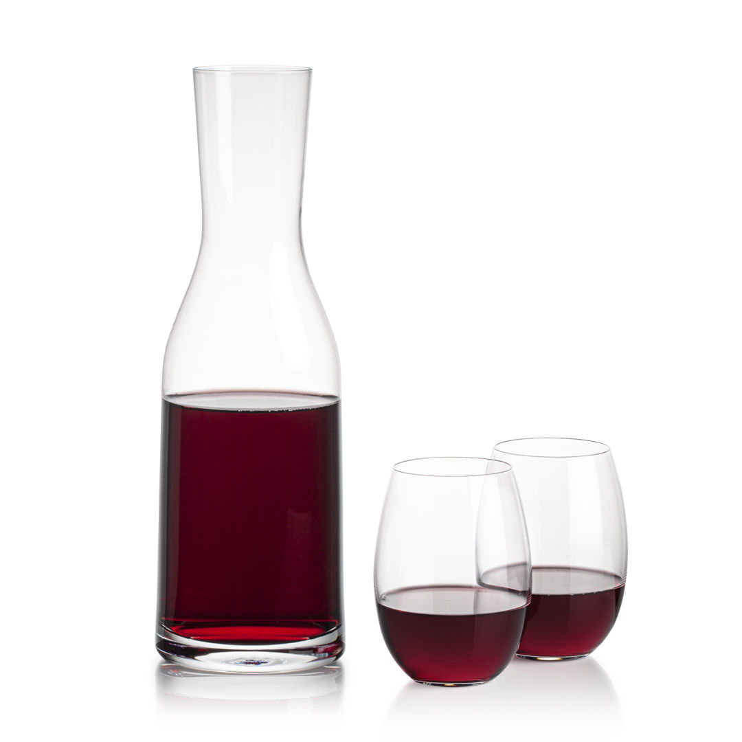 Caldmore Carafe & Carlita Stemless Wine 9