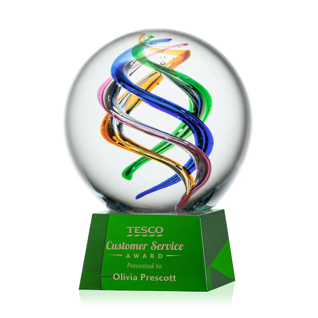 Galileo Award on Robson Base - Green 5