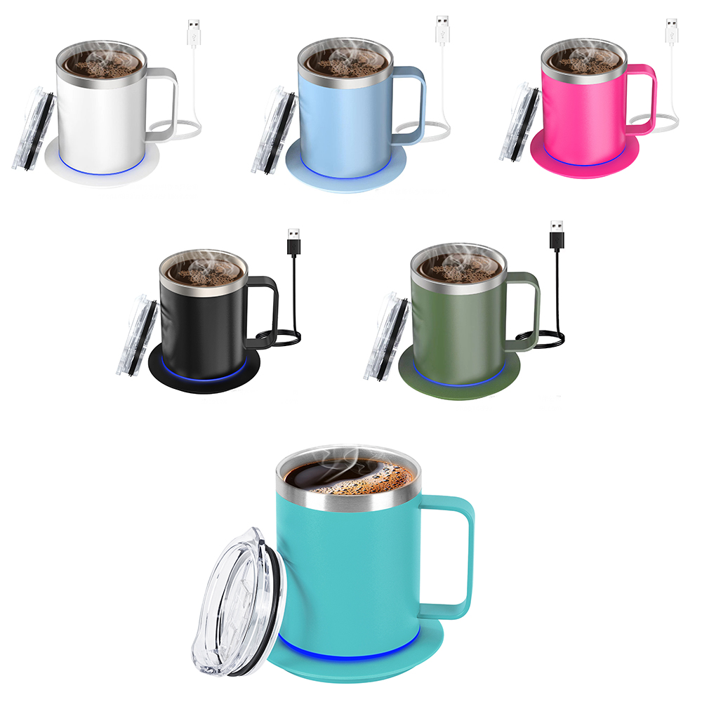 10oz Stainless Steel Heated Smart Coffee Mug 3