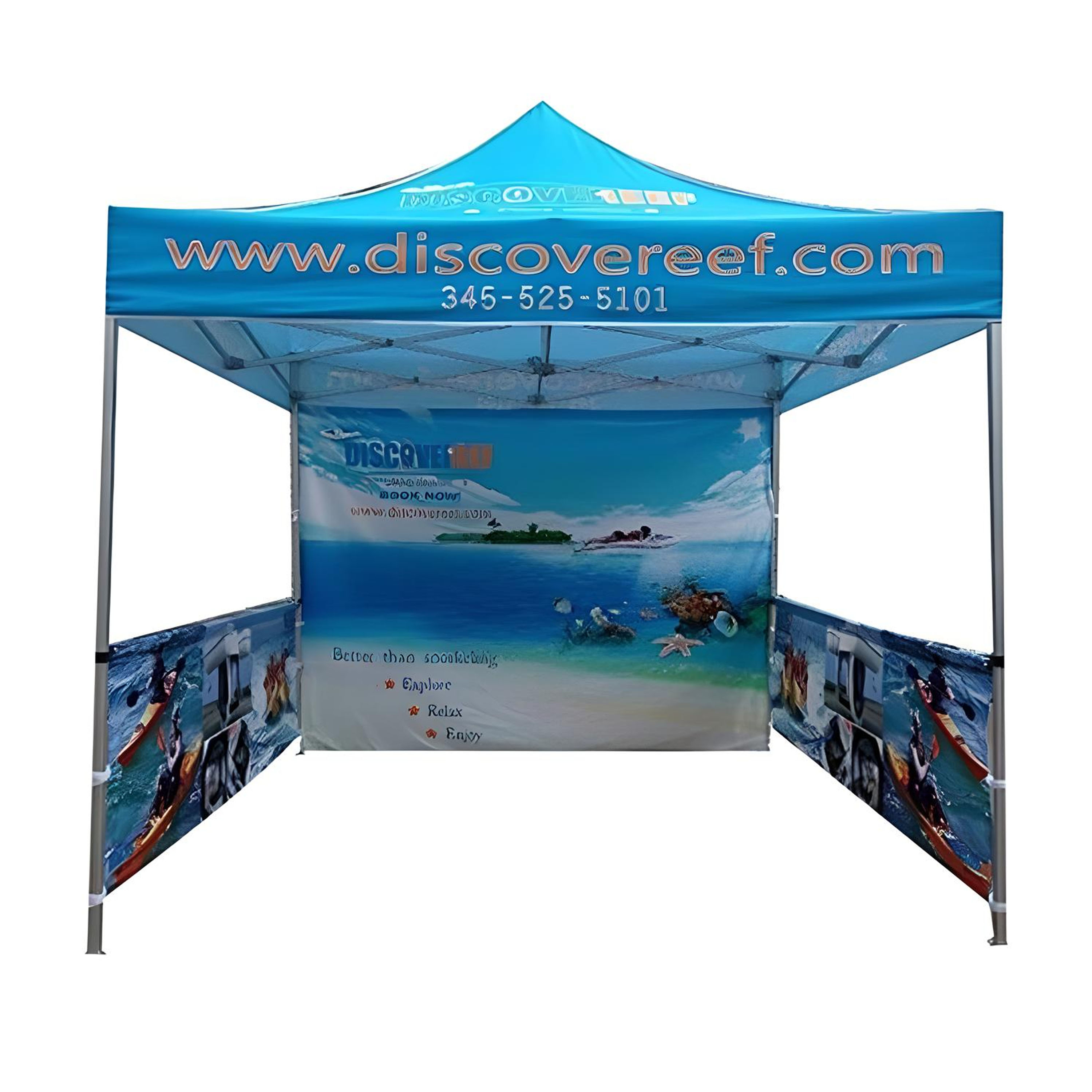 10' x 10' Canopy Tent - Vibrant Custom Design 11
