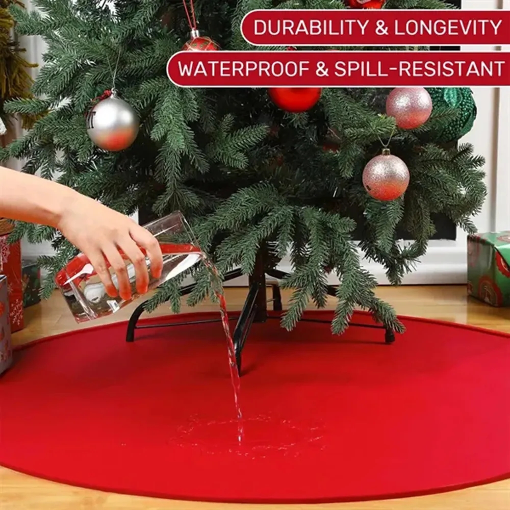 30" Silicone Christmas Tree Stand Mat 7