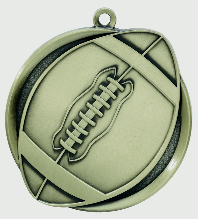 Football Mega Medal, 2-1/4" 2