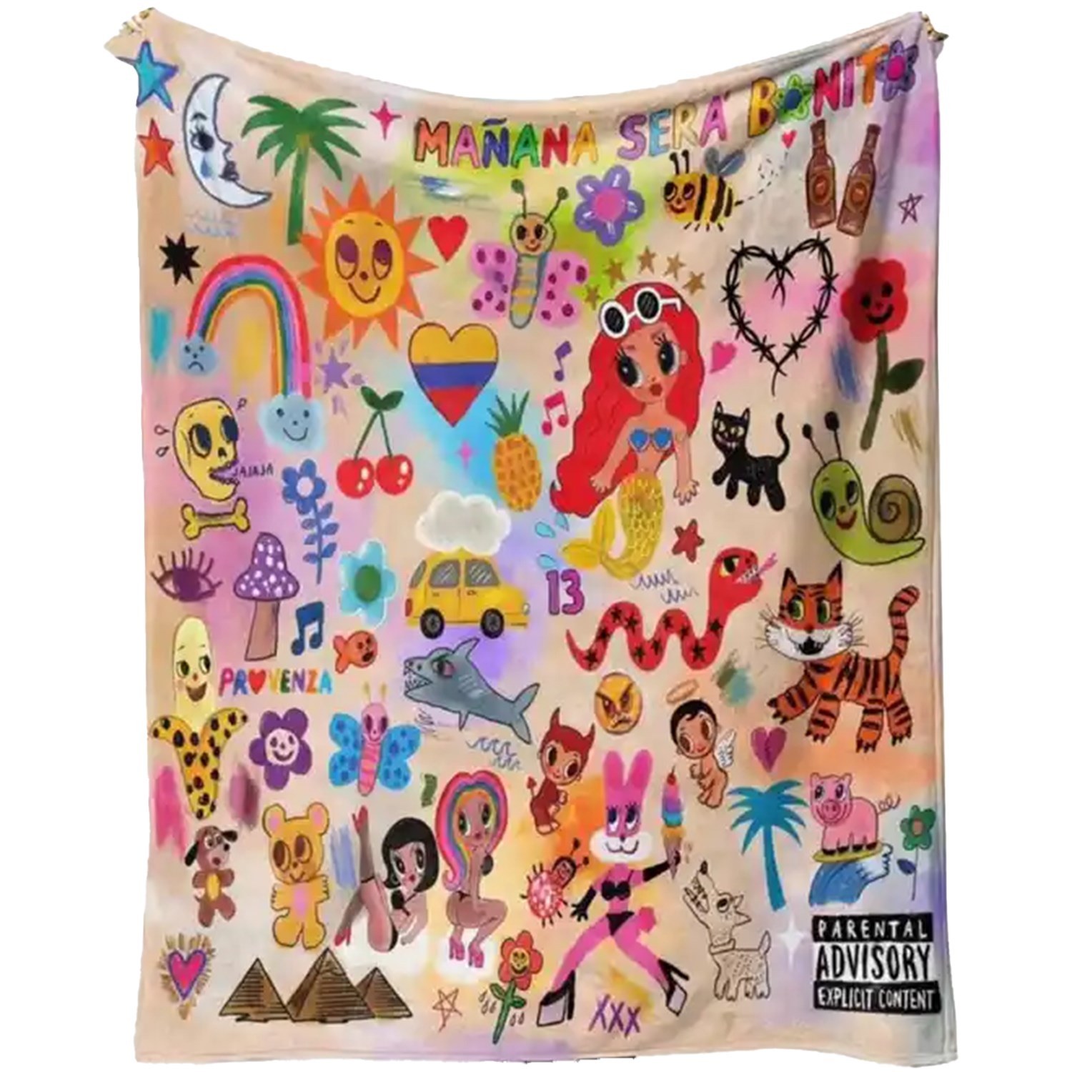 42” x 42” Cotton Feel Swaddle Sublimation Blanket 200 GSM 7