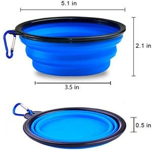 Silicone Dog Bowls With Carabiner Clip 4