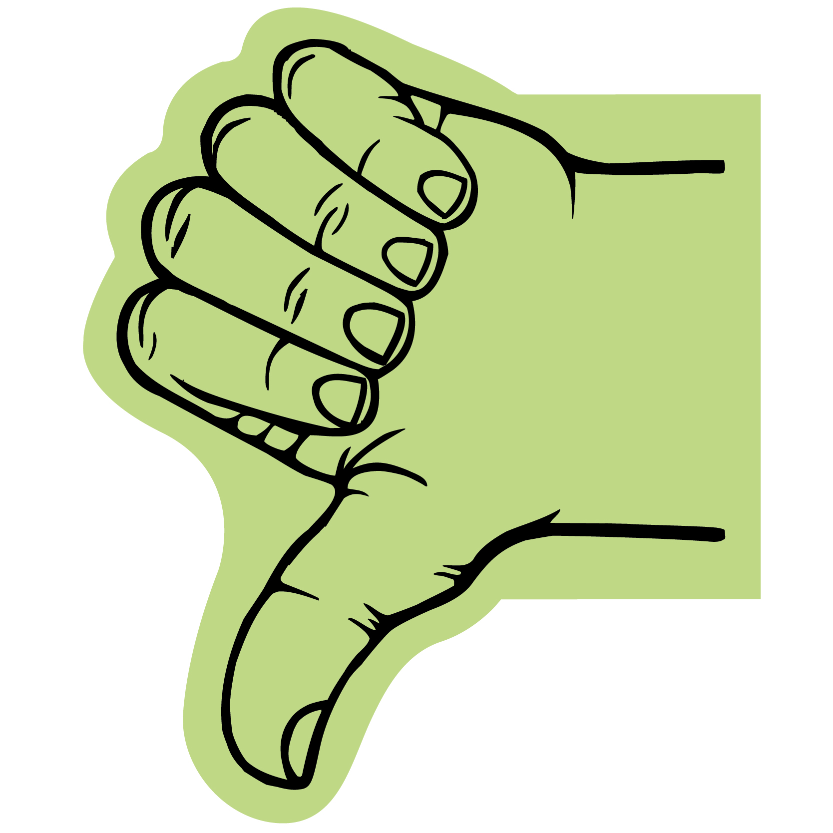 Thumb Foam Hand Mitt 5