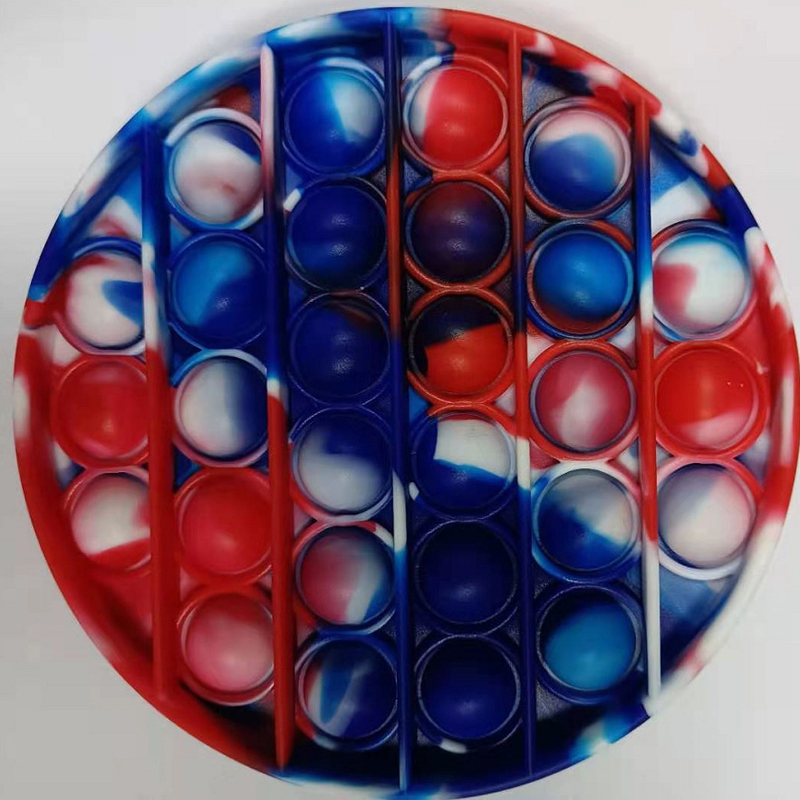 Round Camo Push Pop Bubble Sensory Toy 7