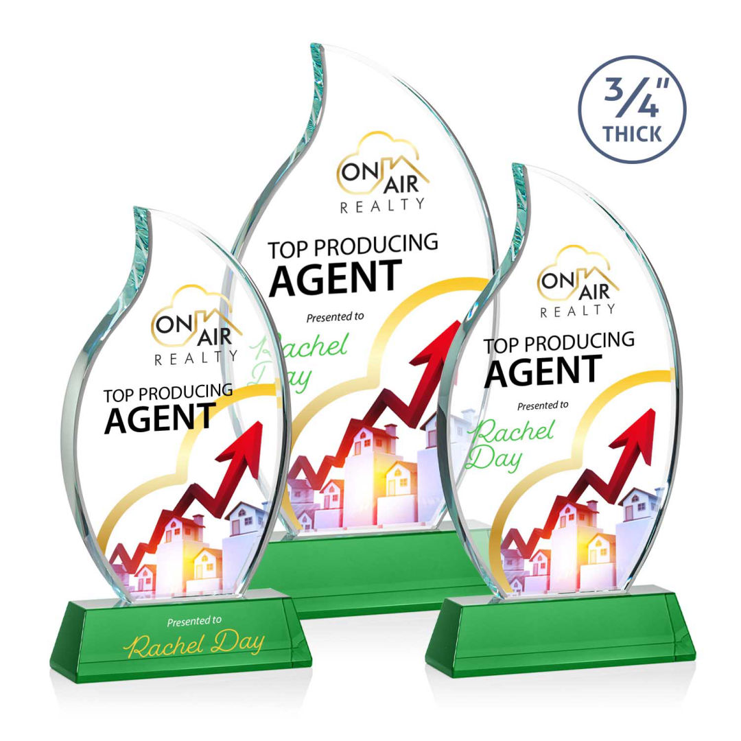 Croydon VividPrint™ Award on Newhaven Base - Green 8