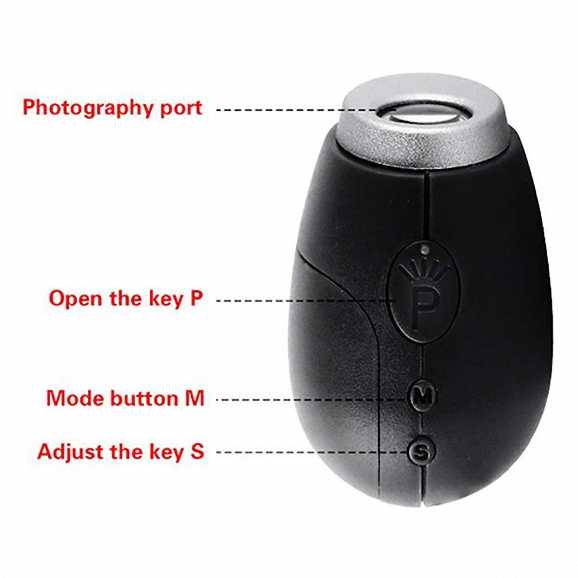 Mini LED Projection Clock Keychain 2