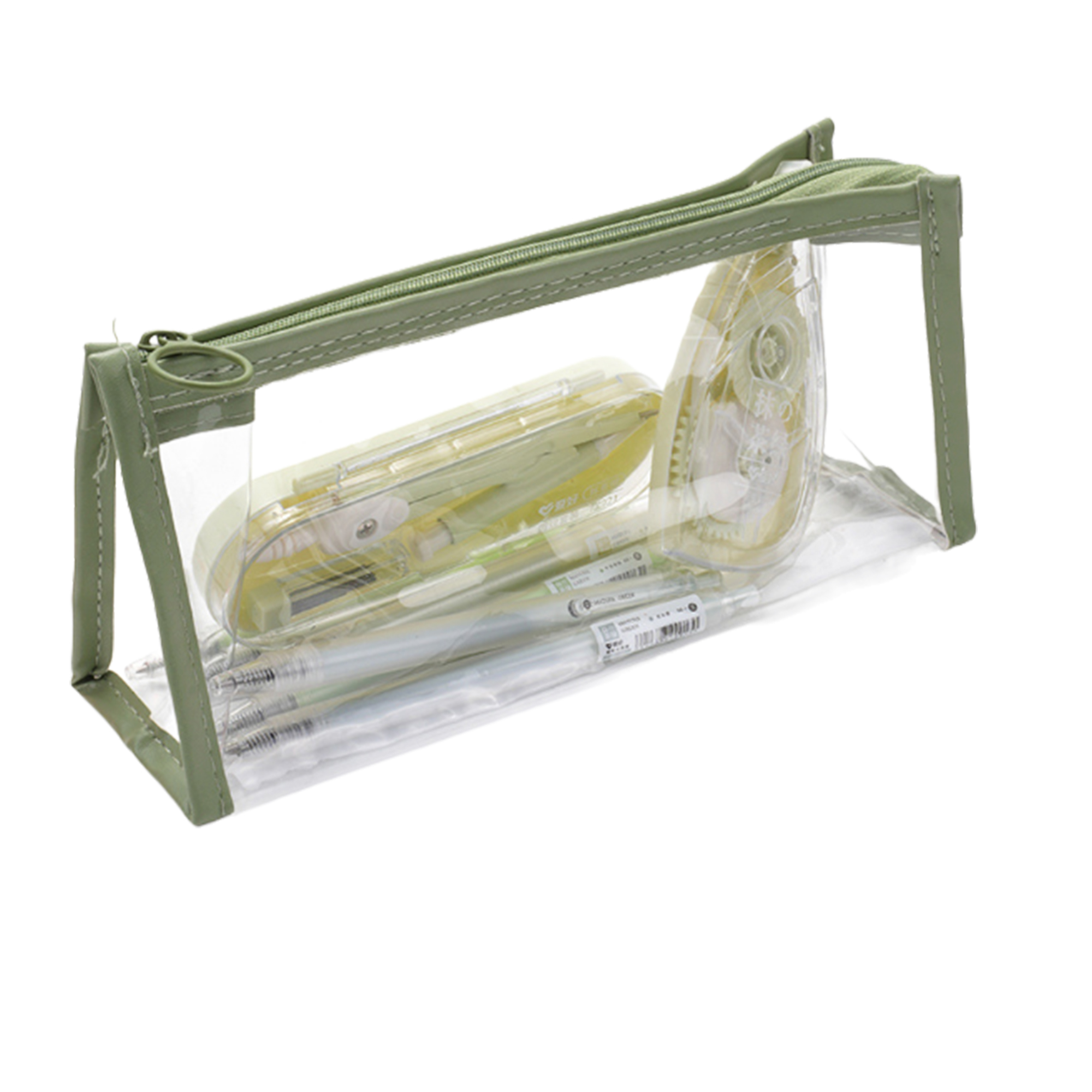 MOQ 50 PCS Transparent Fashionable Student Stationery Bag 3