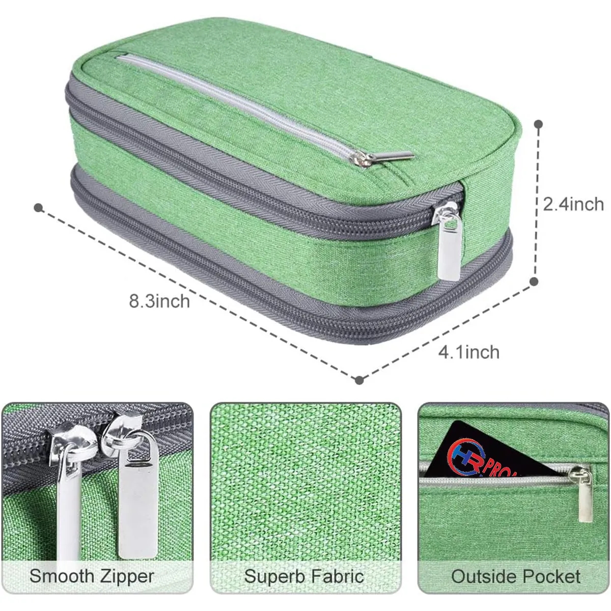 Custom Big Capacity Durable Stationery Organizer Pencil Case 6