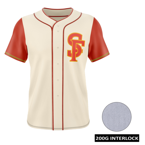 Men's & Kids' Sublimation Full-Button Baseball Jersey - 200G 5
