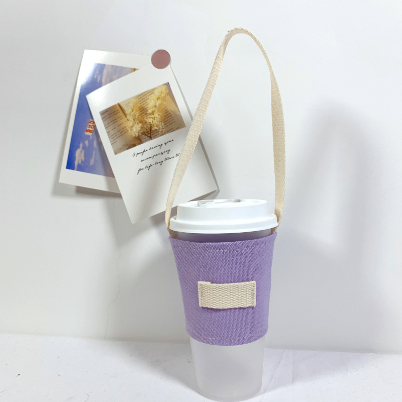 Canvas Beverage Sleeve, custom koozie with logo imprint 3