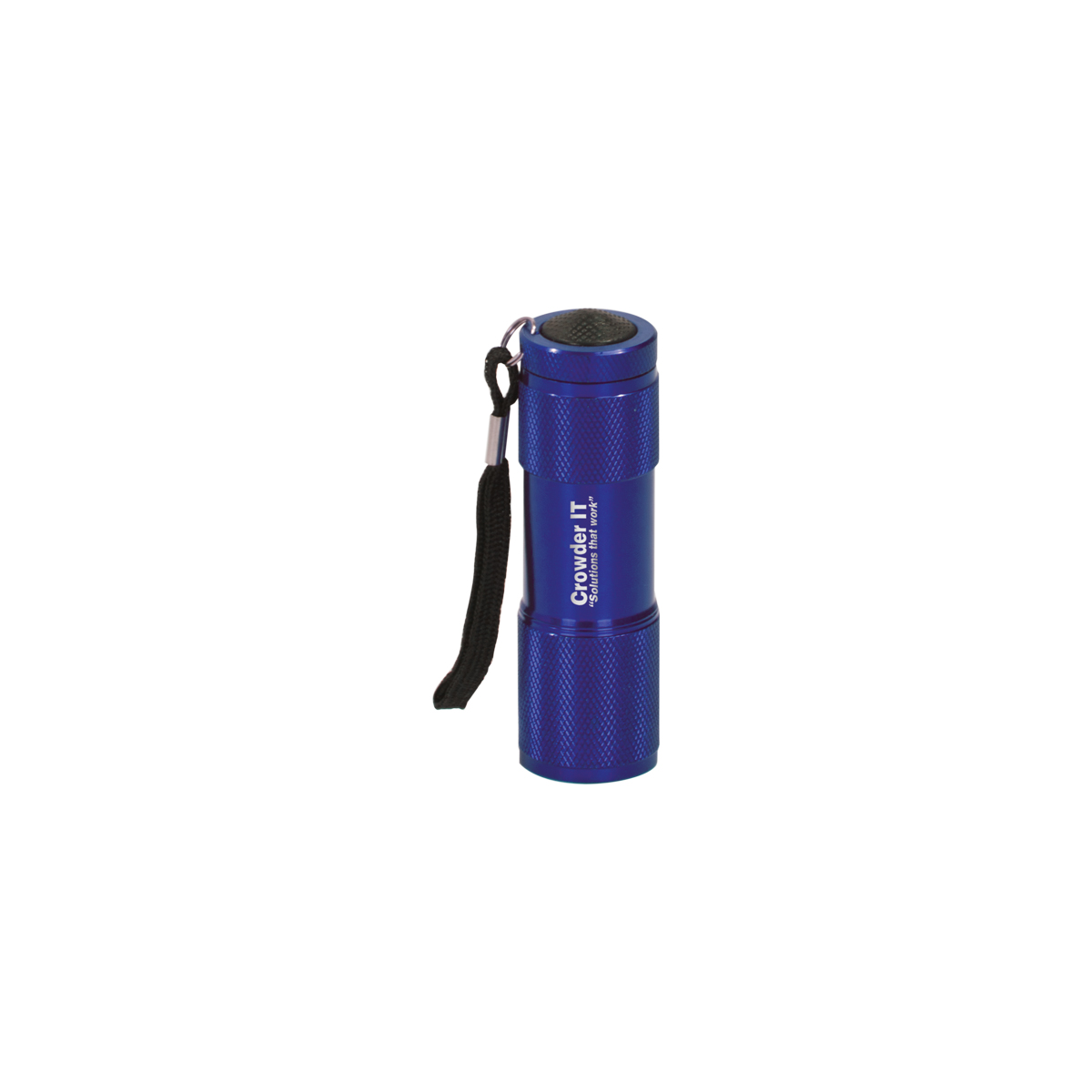 3 3/8" Blue 9-LED Flashlight with Strap 2