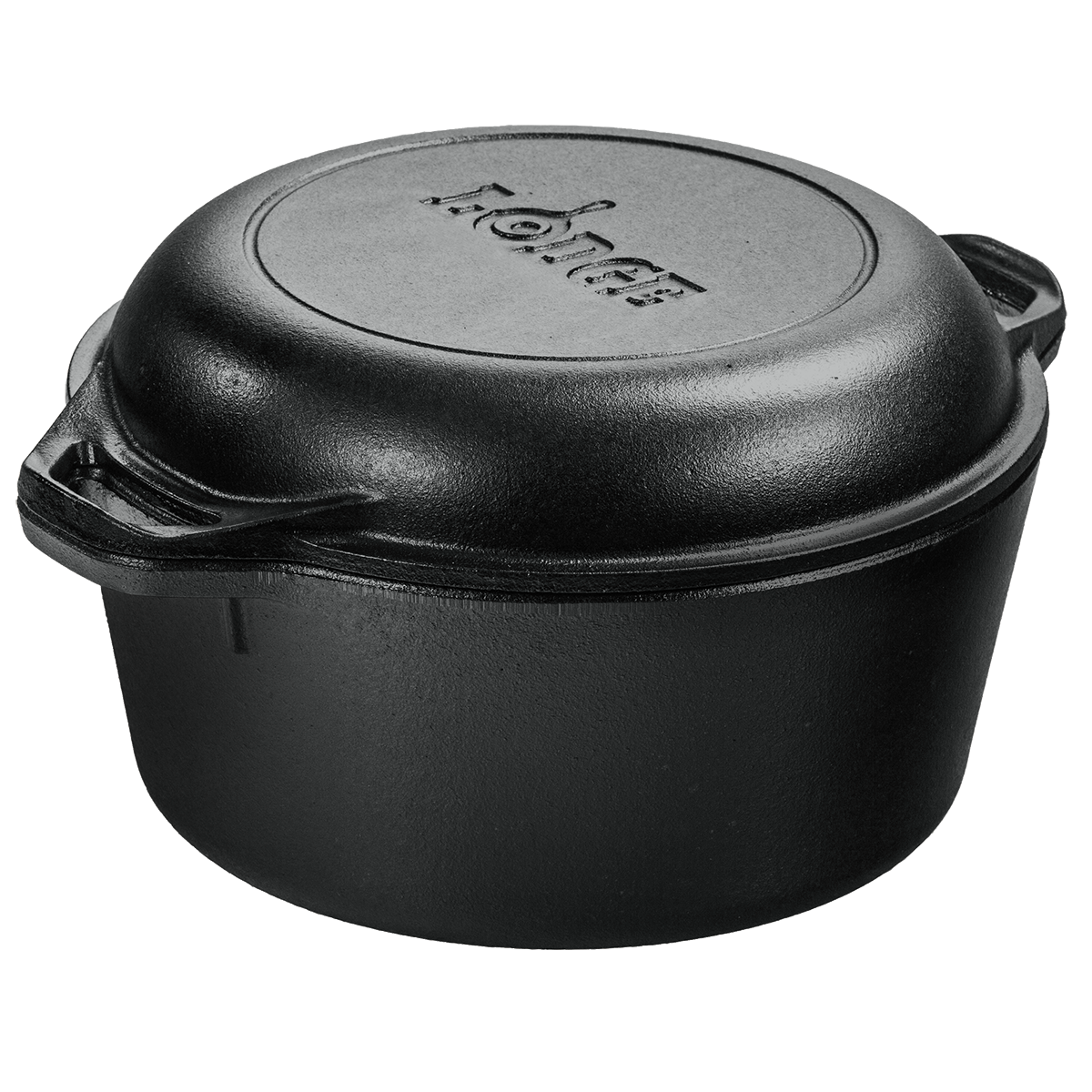 Lodge® 5 Qt Cast Iron Double Dutch Oven 7
