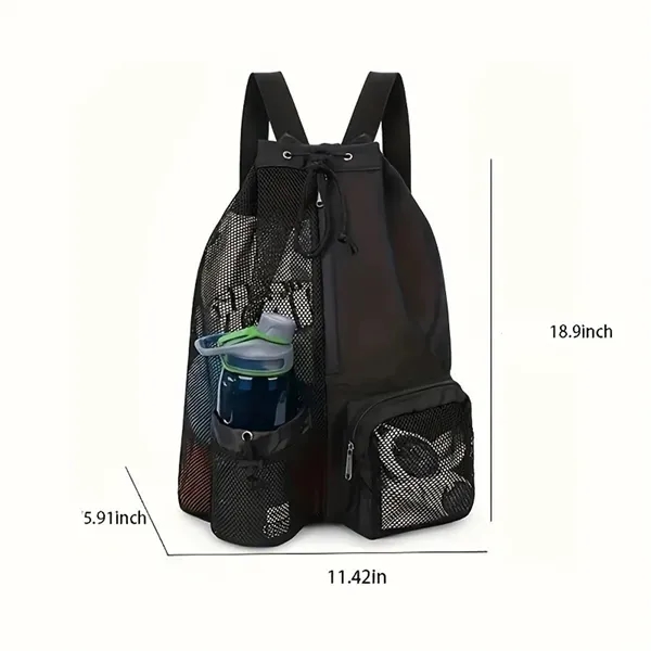 Breathable Quick-Dry Mesh Drawstring Backpack 4
