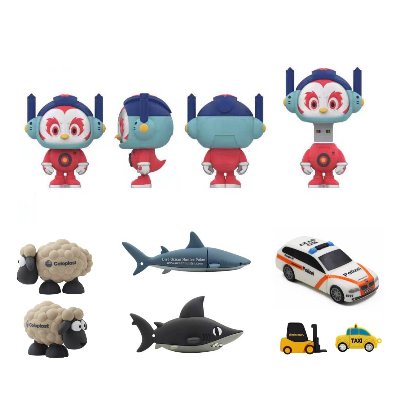 Custom 2D/3D PVC USB2.0 Flash Drive (8GB) 2