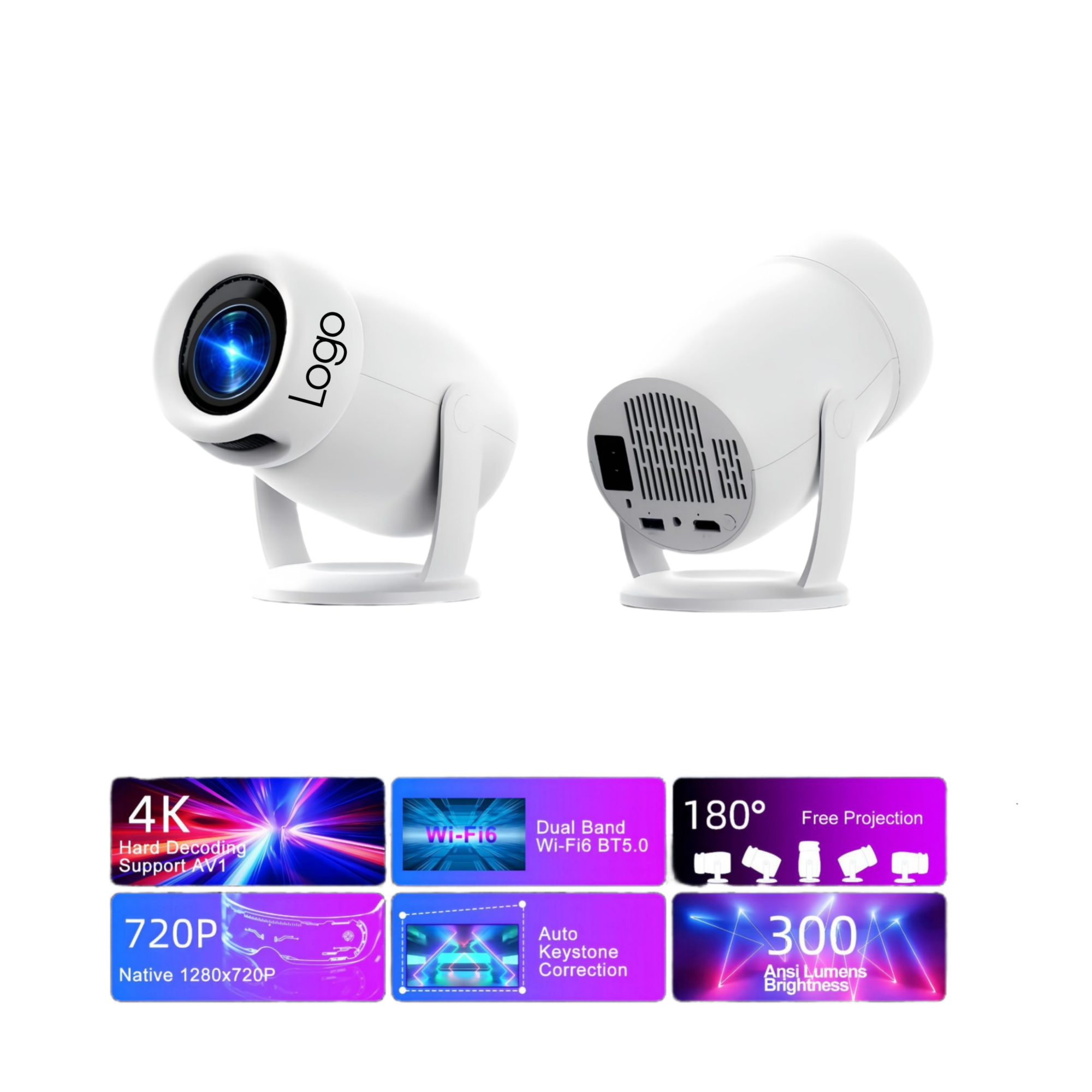 4K HD Wireless Projector 2