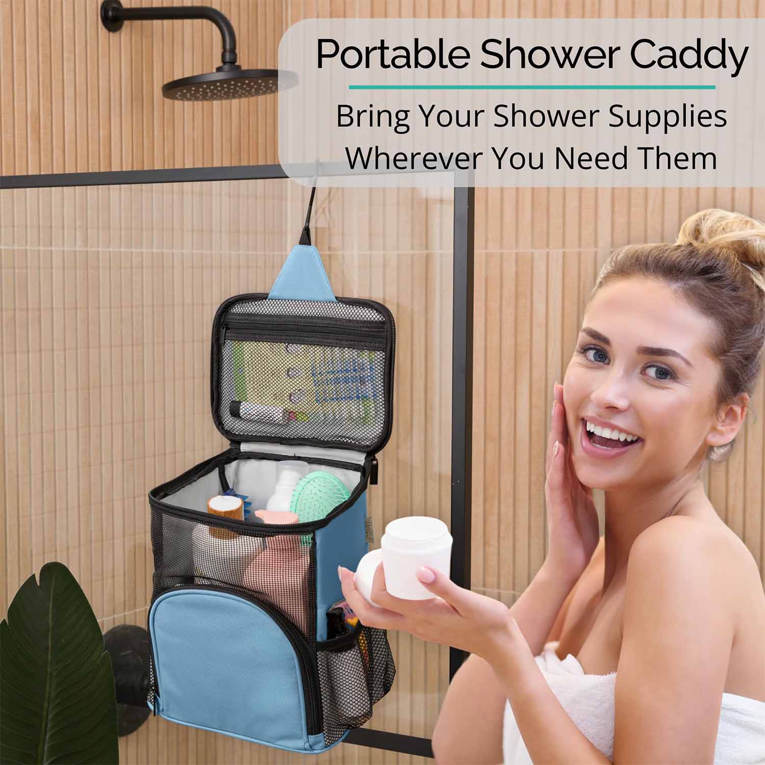 Foldable Water Resistant Shower Bag 8