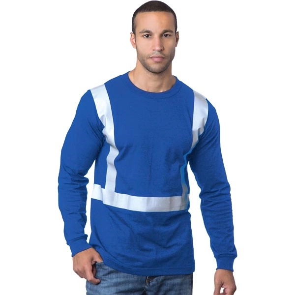 Hi-Vis 100% Cotton L/S Crew Tee 6