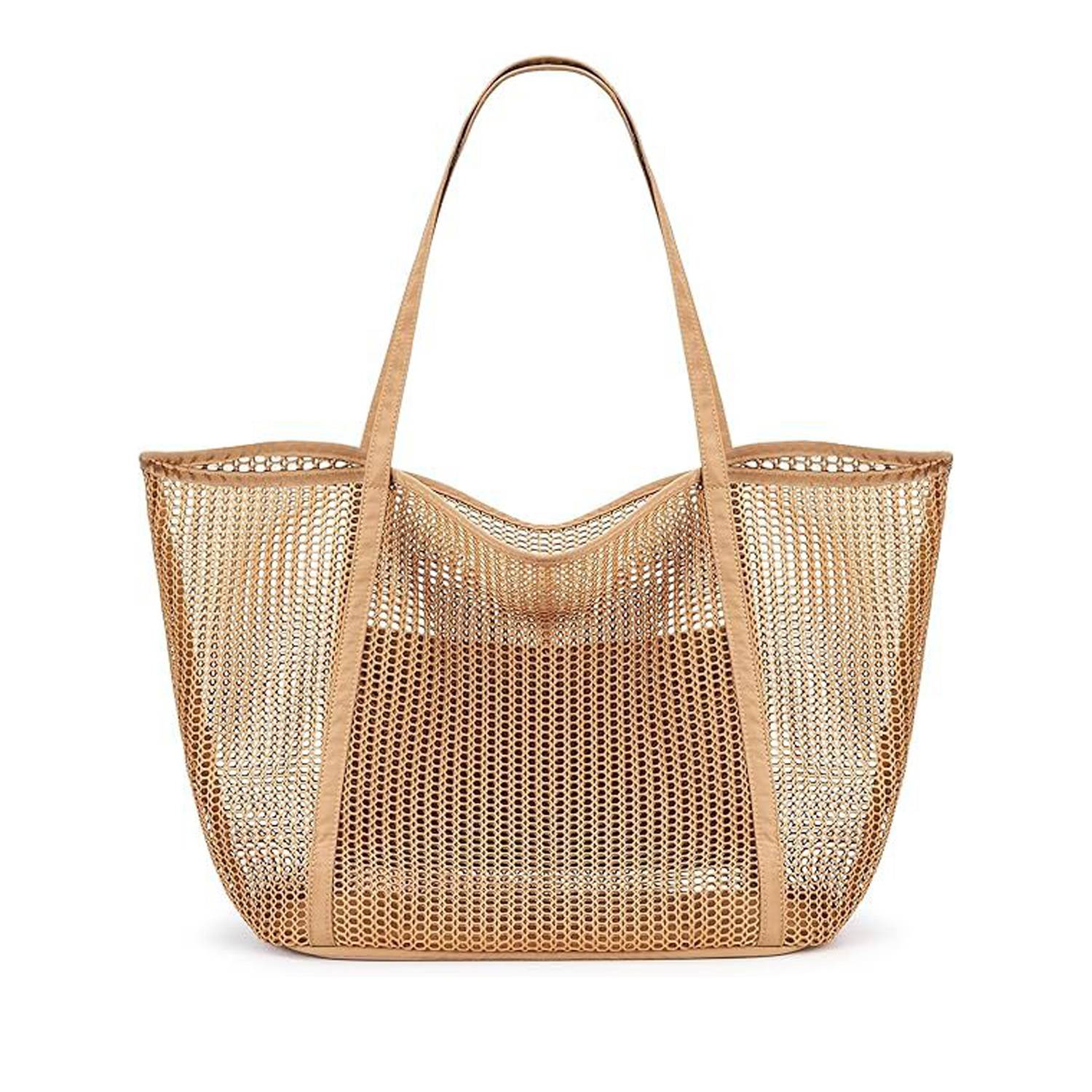 Ladies' Toiletries Clothing Mesh Single Shoulder Tote Bag 9