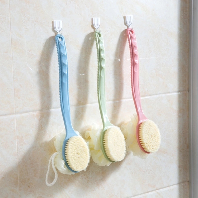 Loofah And Bristles Shower Sponge Brush 6
