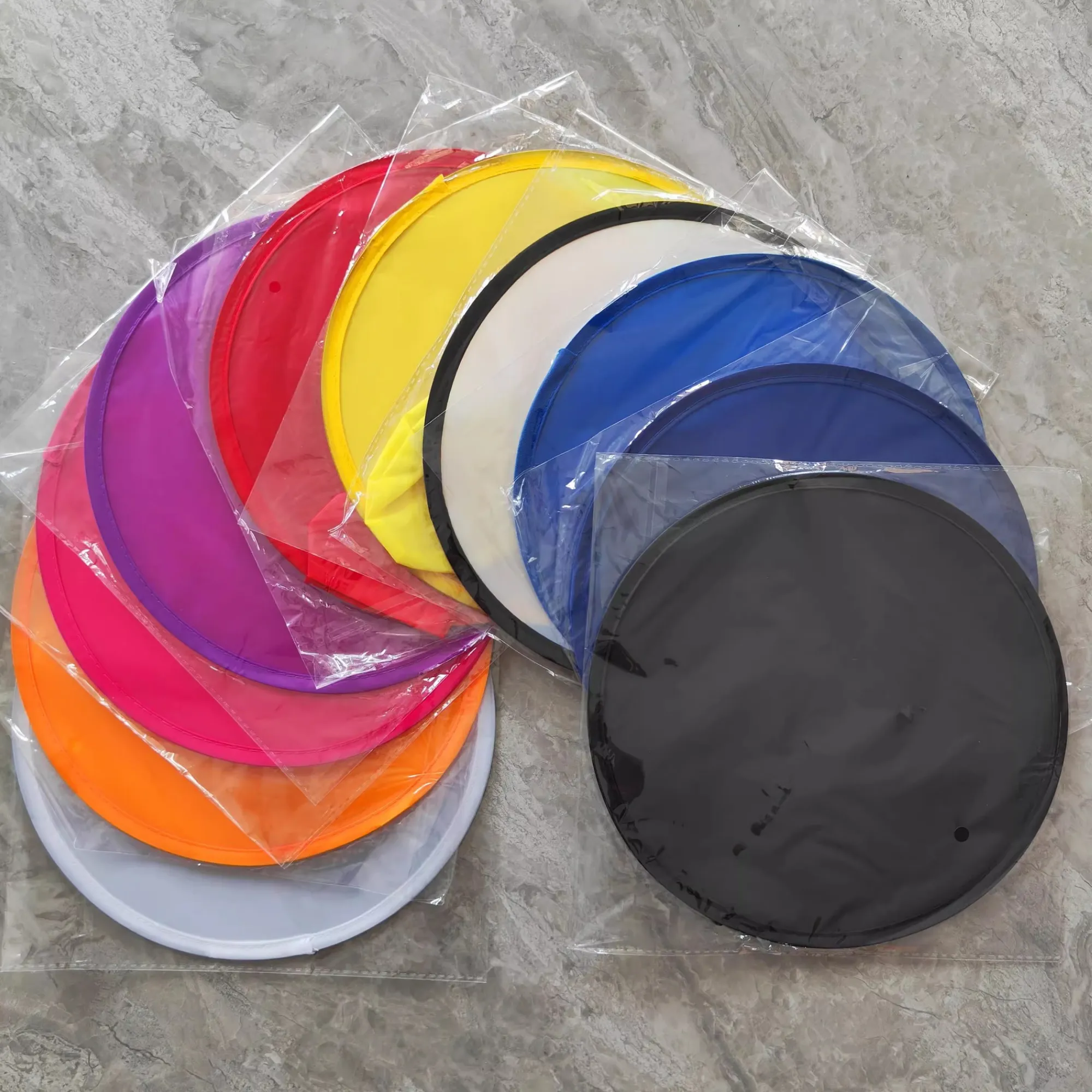 Foldable Frisbee Portable Advertising Fan 2