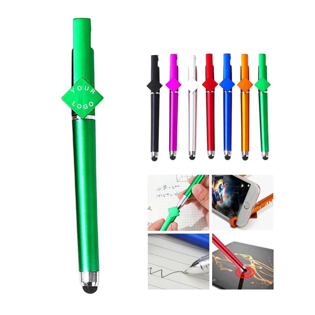 Advertising Pen with Stylus and Clip 3