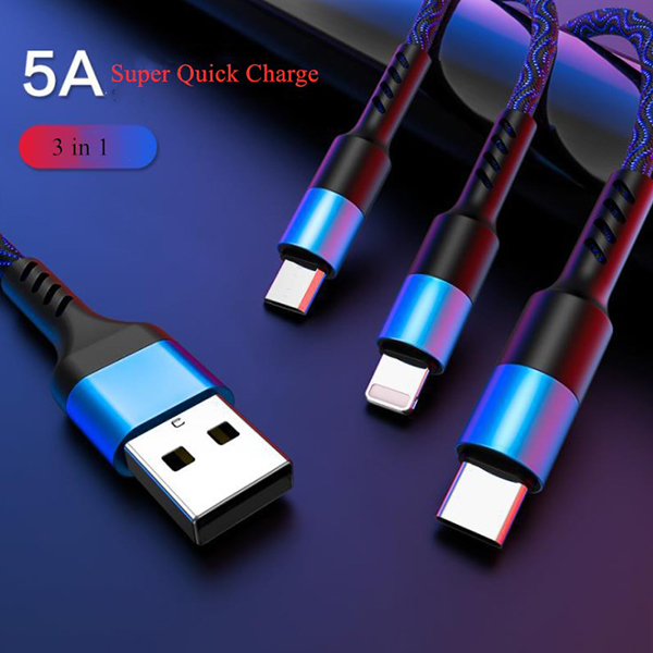 5A fast charging USB cable for type c android IOS 4