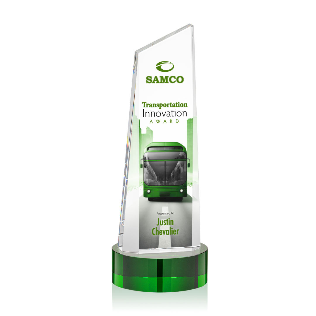 Belmont Tower VividPrint™ Award on Stanrich - Green 13