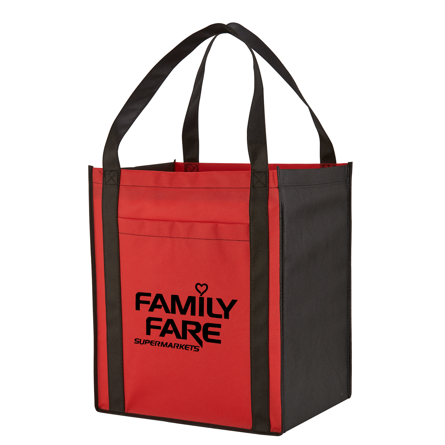 Large Non-Woven Grocery Tote Bag w/ Pocket 6