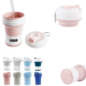 450ml Silicone Collapsible Cup With Handle 2