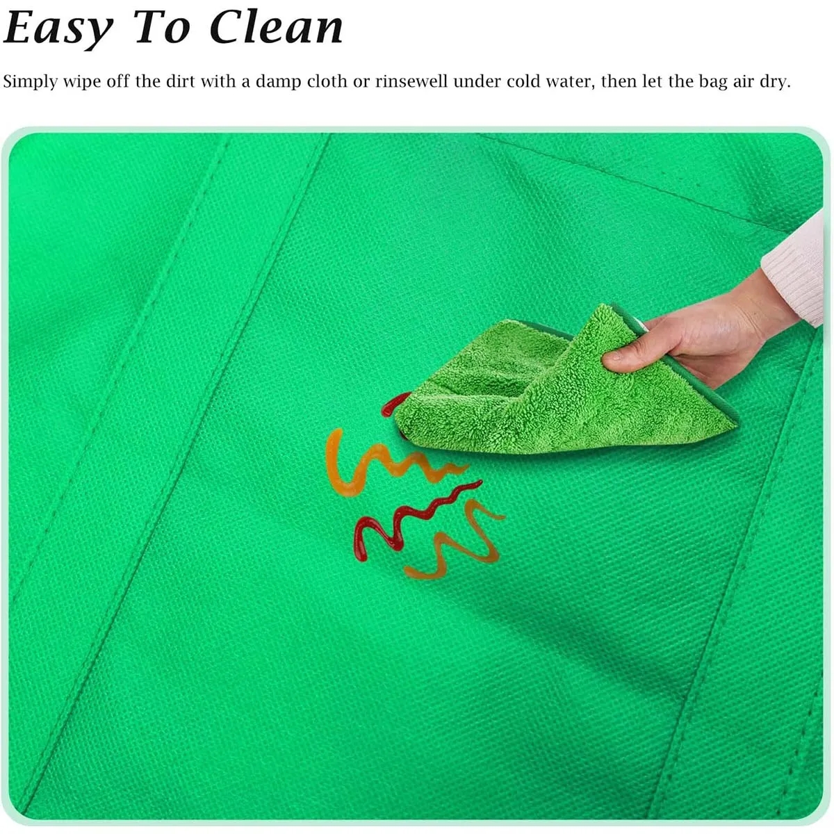 Custom Durable Large Capacity Reusable NonWoven Shopping Bag 4
