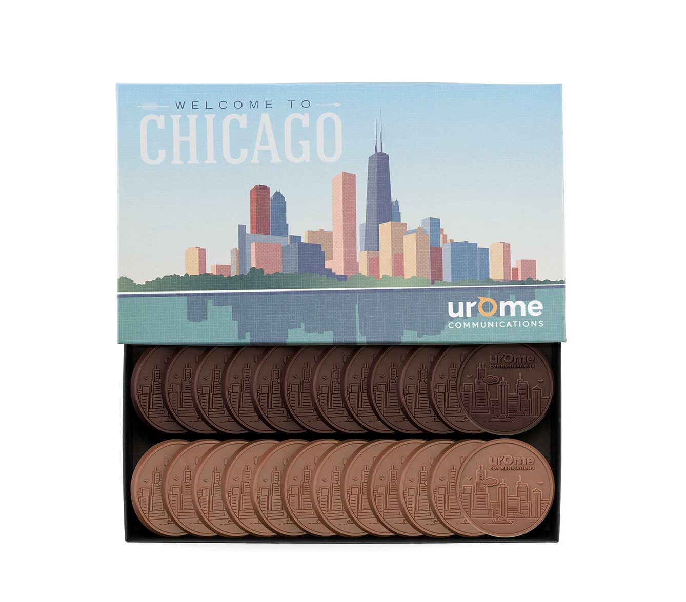 Decadent 6-Piece Chocolate Cookie Gift Set with Classic Custom Packaging