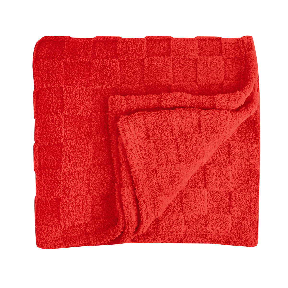 rPET Checkered Sherpa Blanket 19