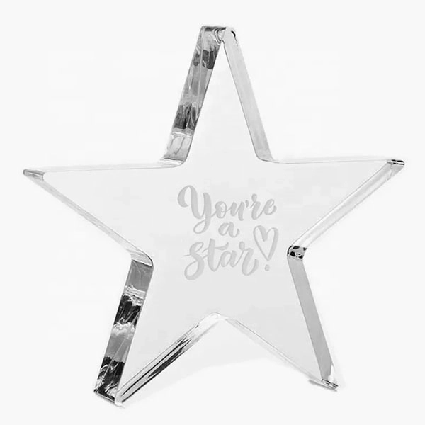 Optical Crystal Star Paperweights 3