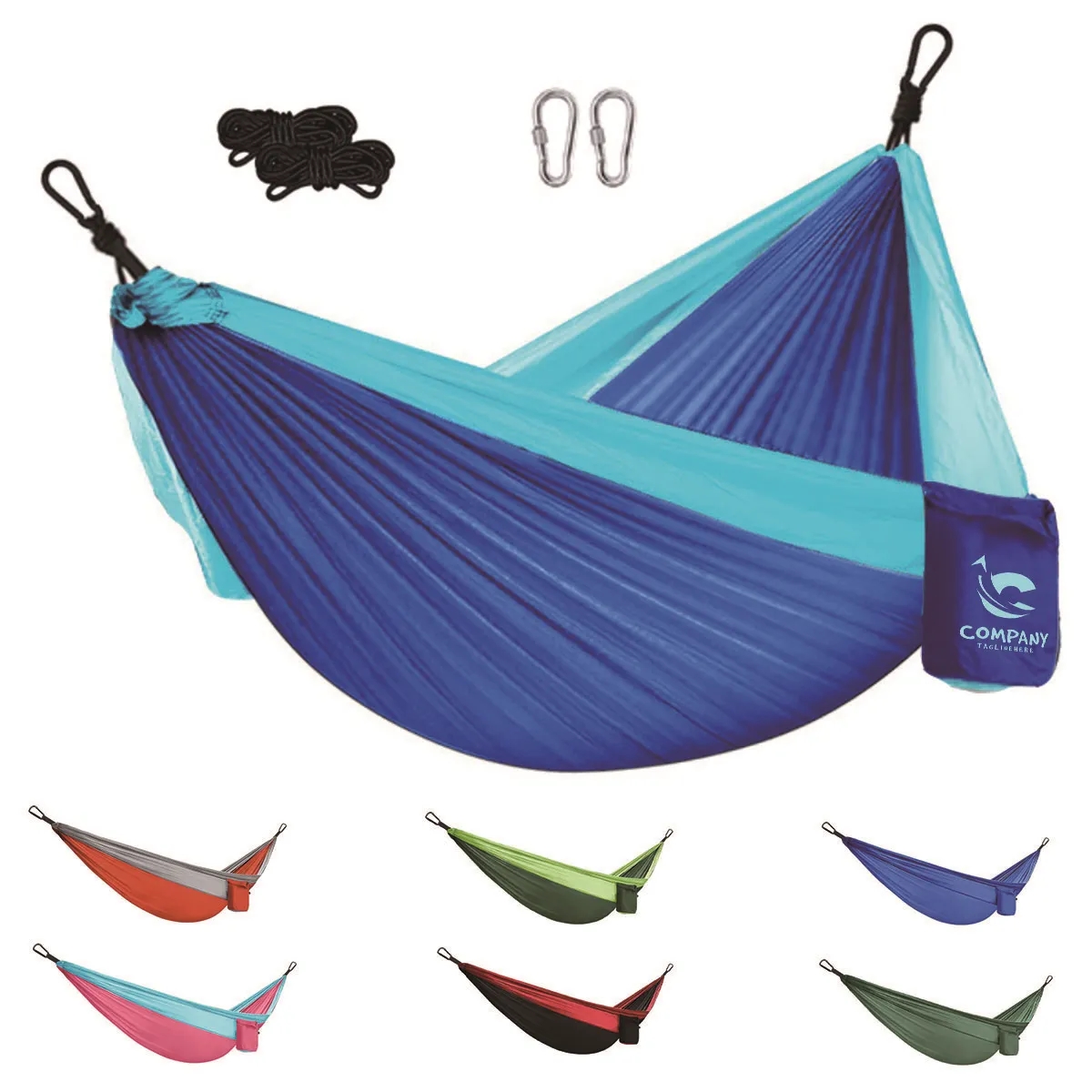 Portable Camping Hammock with Tree Straps and Carry Bag 2