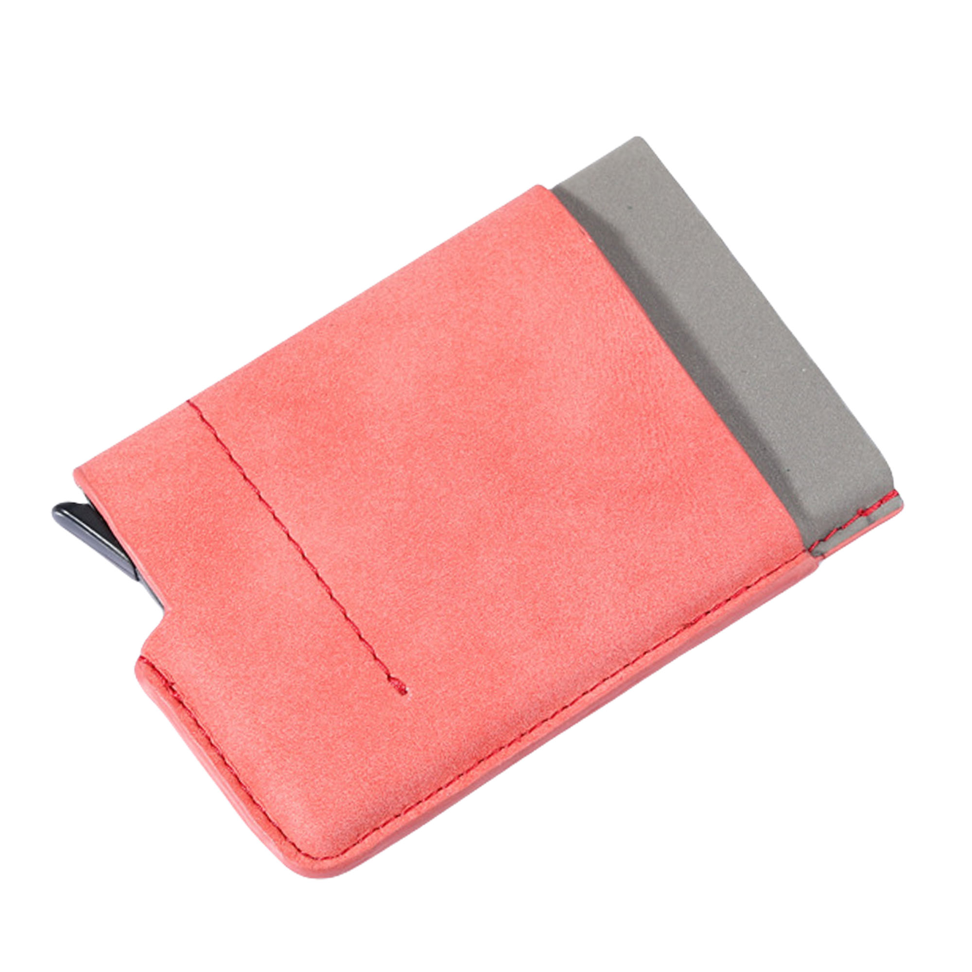 Vintage RFID Blocking Aluminum Card Holder Wallet - PU Leather Multi Slot ID Credit Card Case 5