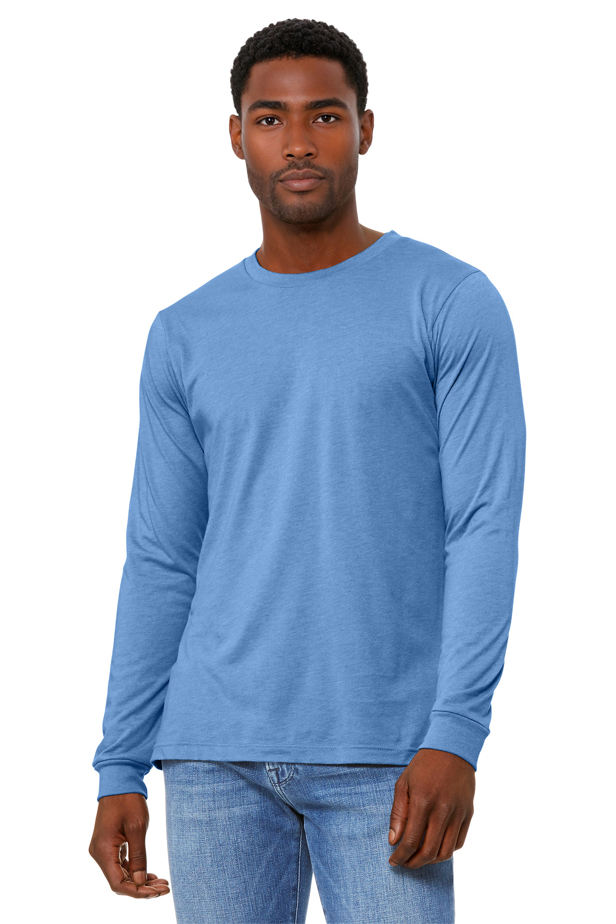 BELLA+CANVAS Unisex Heather CVC Long Sleeve Tee BC3501CVC 29