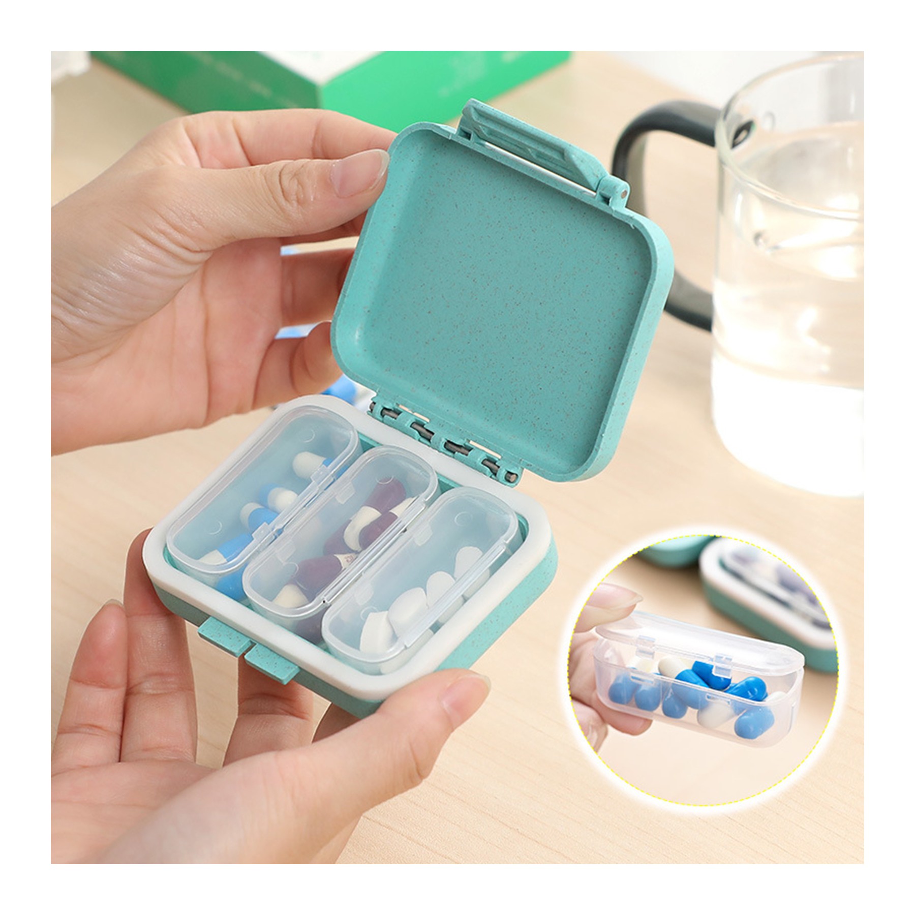 Daily Portable Travel Pill Organizer 2